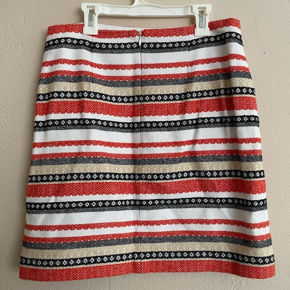 LOFT Striped Skirt - Picture 5 of 7